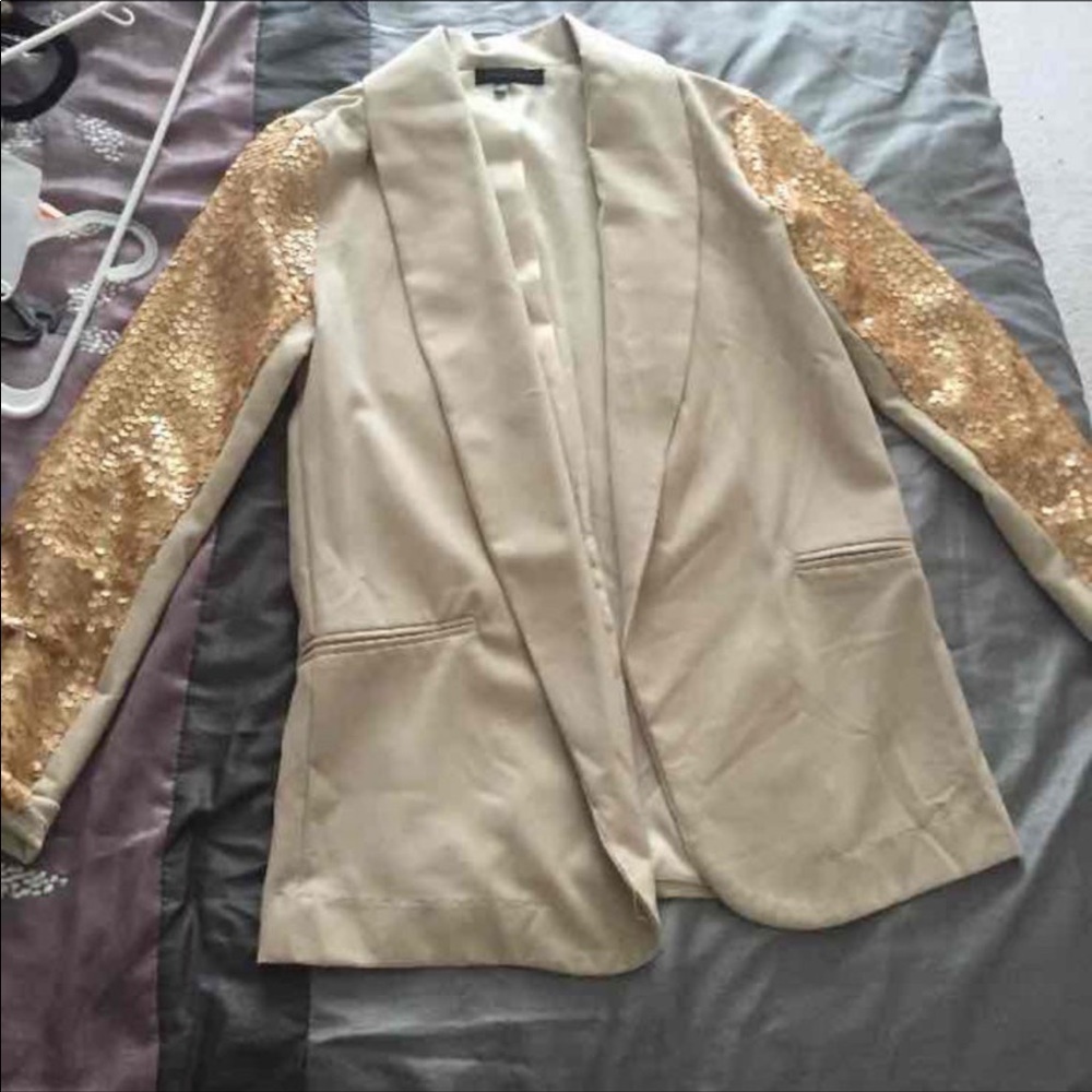 Gold Glitzy Blazer
